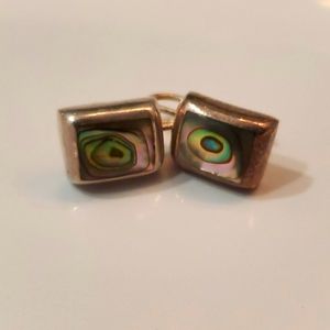 Sterling silver mother of pearl earrings